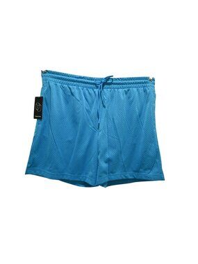 NWT Original Use Basketball Mesh Shorts Sz L Turquoise Blue Athletic Gym Workout